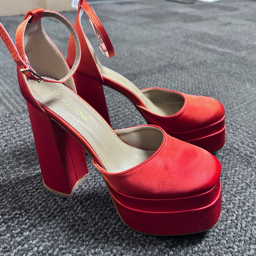 SOLD!!! Red Platform Heels